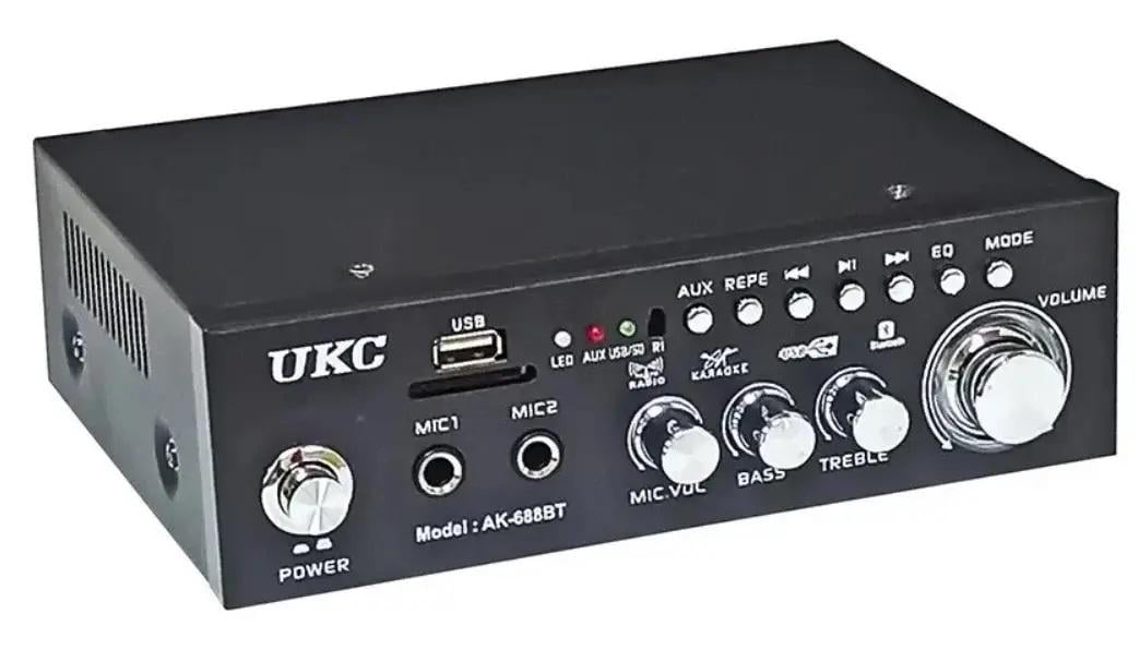 Підсилювач звуку UKC AK-688BT FM 87,5-108 МГц 30 Вт Bluetooth 4,0 Black (607730) - фото 2 Підсилювач звуку UKC AK-688BT FM 87,5-108 МГц 30 Вт Bluetooth 4,0 Black (607730) - фото 2