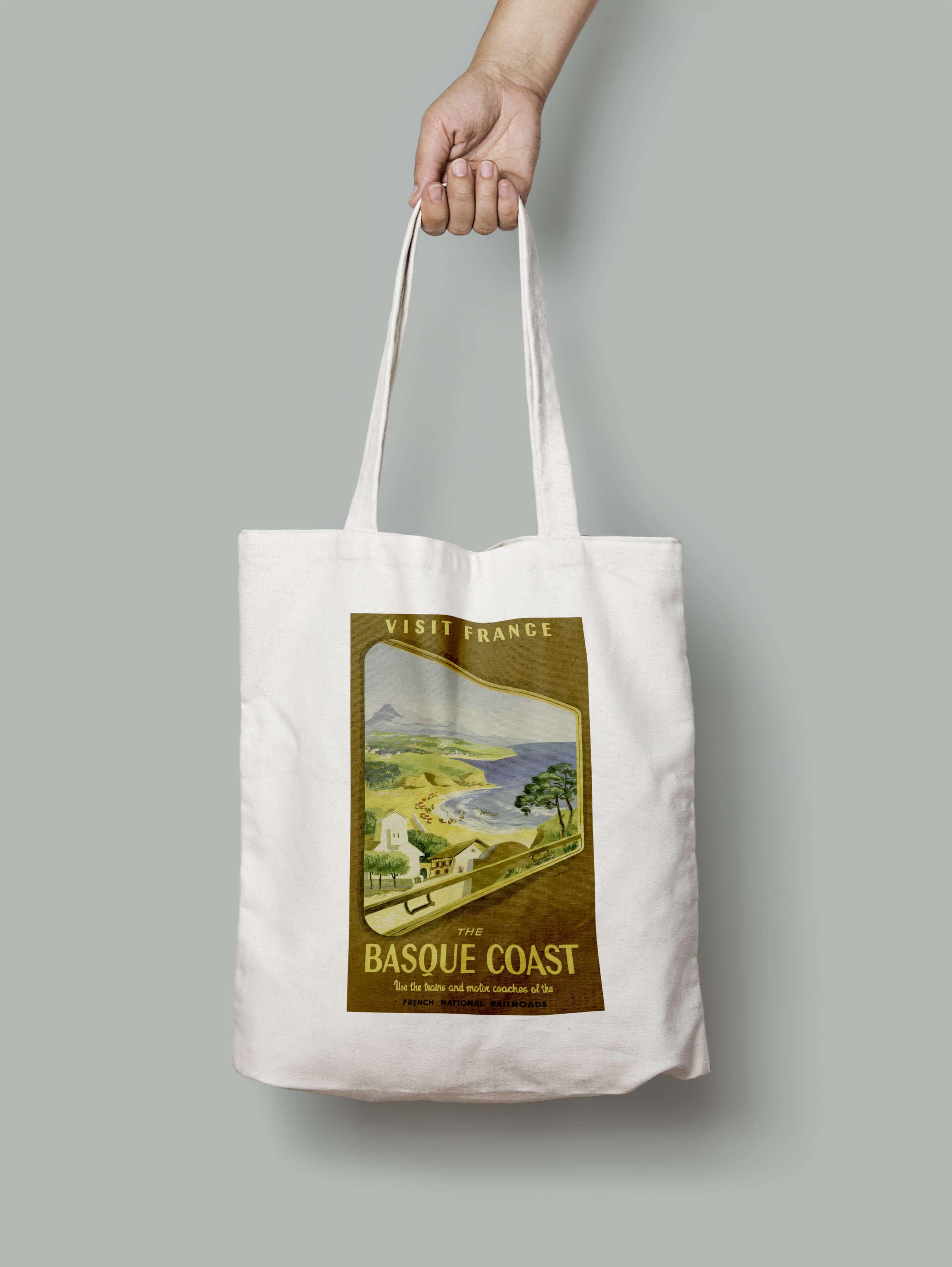 Эко-сумка Побережье басков Франция шопер (basque_coast_france_Bag) Эко-сумка Побережье басков Франция шопер (basque_coast_france_Bag)