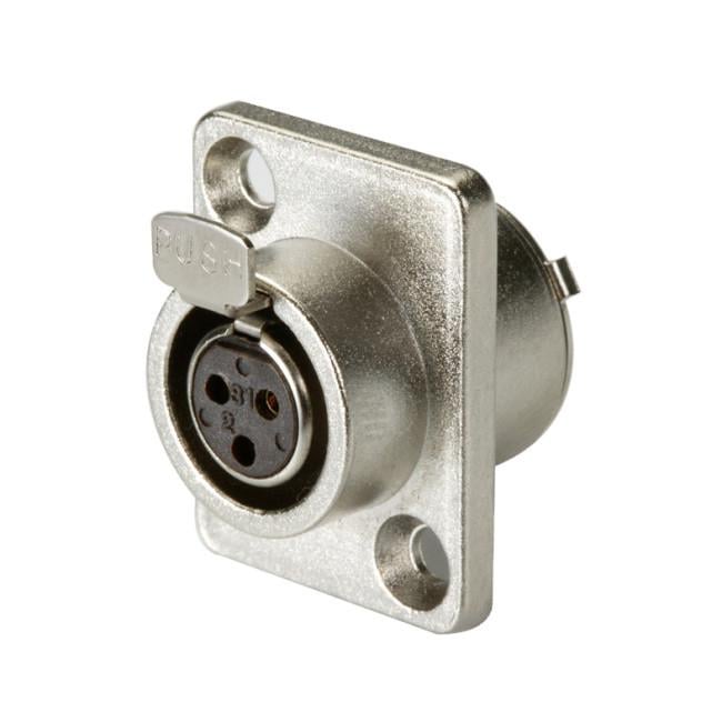 Панельний роз'єм Moco SA107-3P mini XLR гніздо 3 контактів панельний фланець 1 шт. (000049385) Панельний роз'єм Moco SA107-3P mini XLR гніздо 3 контактів панельний фланець 1 шт. (000049385)