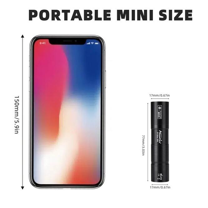 Ліхтарик ультрафіолетовий Type4 Type-C LED UV Flashlight 365 Portable Mini Ultraviolet Torch 3W Black (UVFTT4CK) - фото 5 Ліхтарик ультрафіолетовий Type4 Type-C LED UV Flashlight 365 Portable Mini Ultraviolet Torch 3W Black (UVFTT4CK) - фото 5