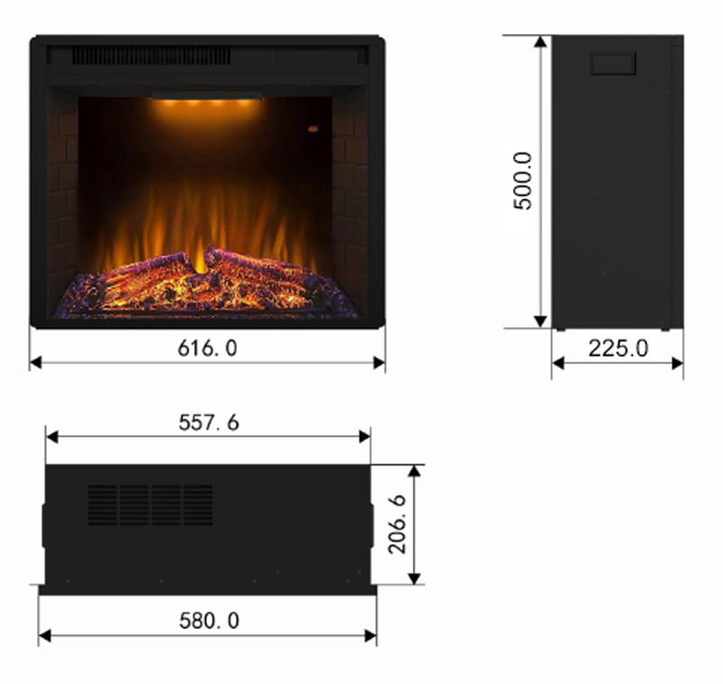 Электрокамин с обогревом Royal Goodfire 23 LED со звуком - фото 3