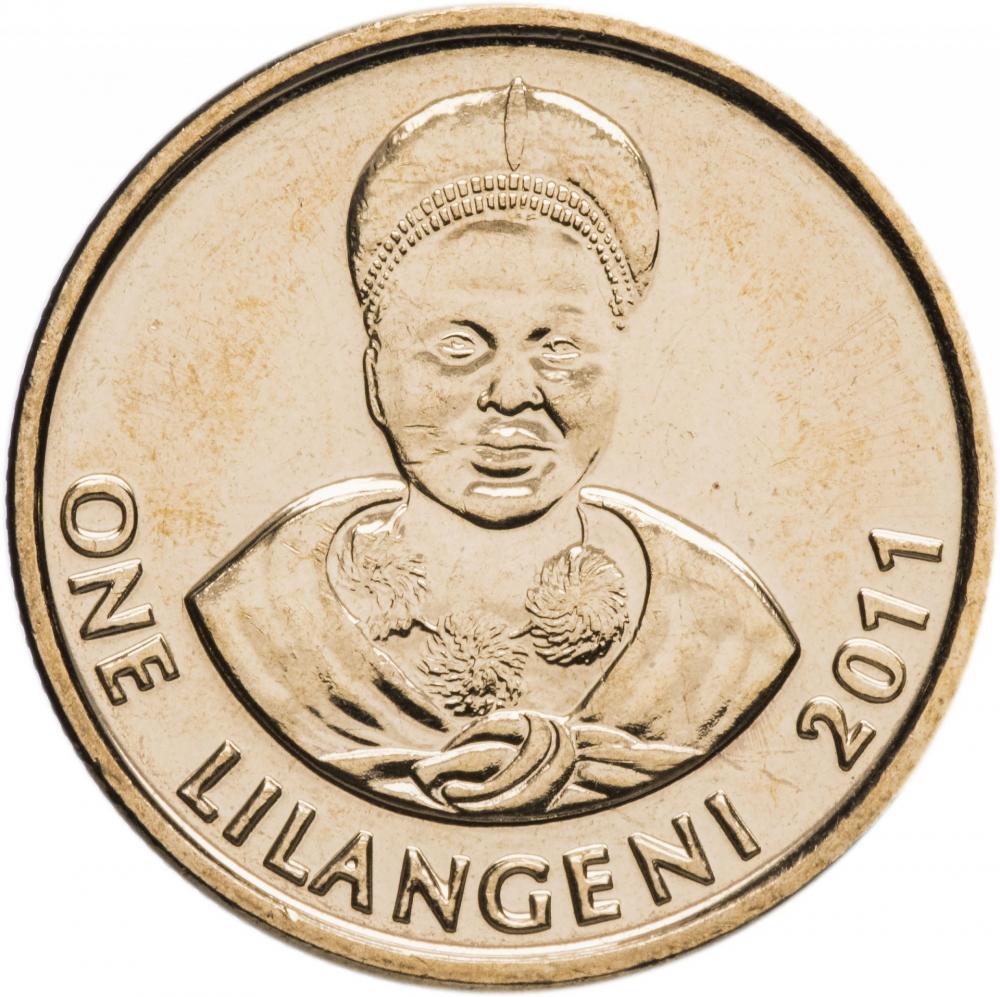 Коллекционная монета Свазиленд 1 лилангени 2011 UNC (KM#60)