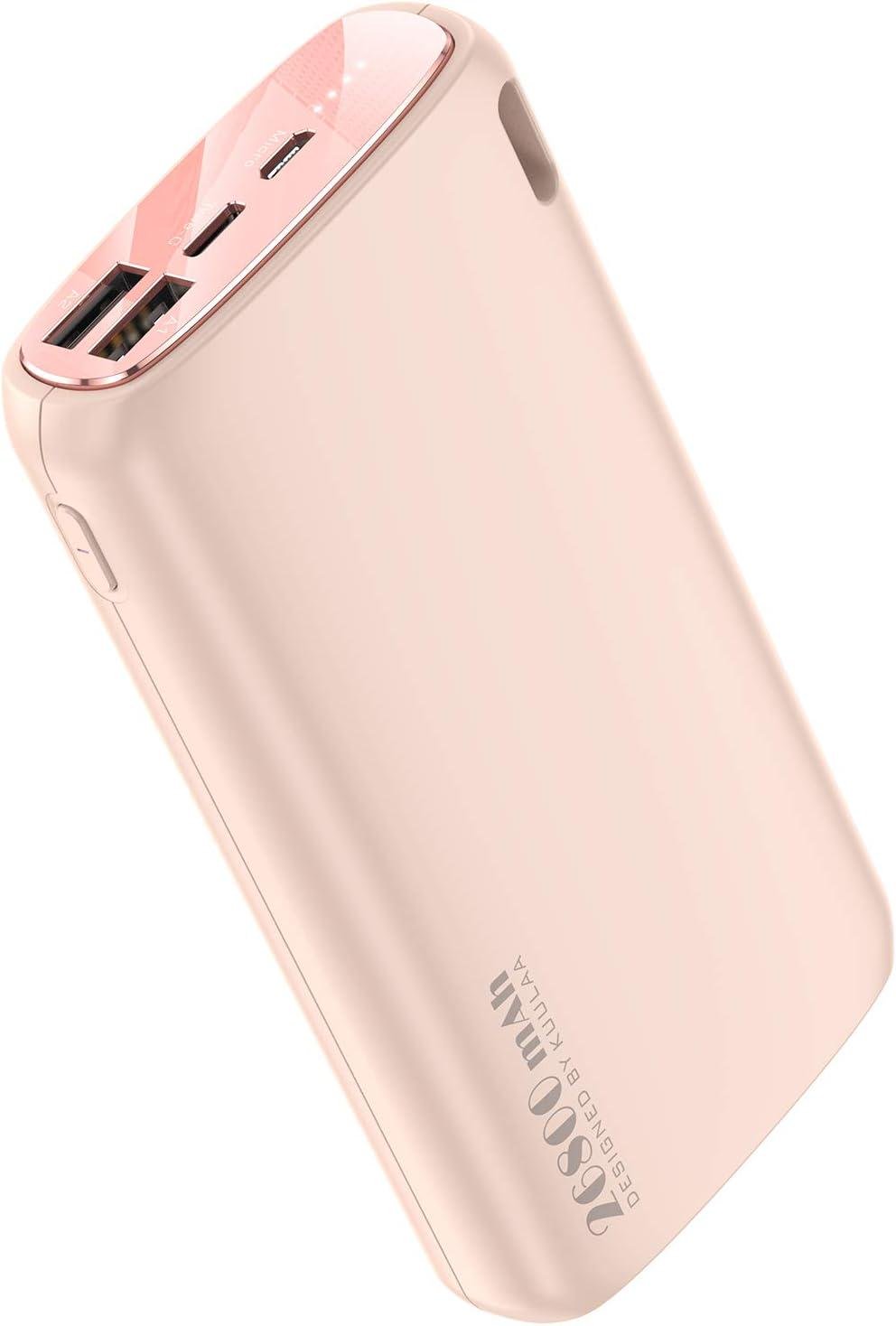 Повербанкk Kuulaa 26800 mAh Розовый (К00030377) - фото 1