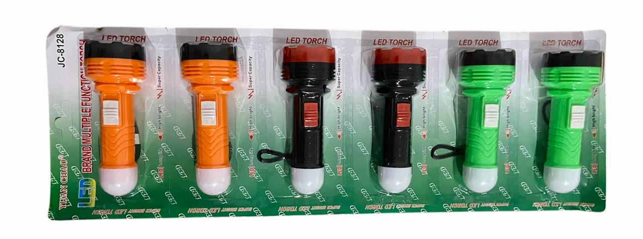 Набор фонарей ручной на батарее 1R6 8128 пластмассовый 12,5 см 6 шт.