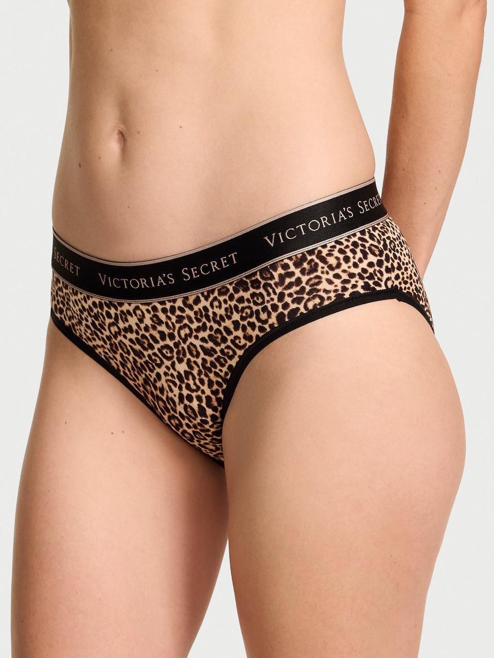 Трусики женские Victoria's Secret Logo Cotton Hiphugger M Коричневый (3182116875)