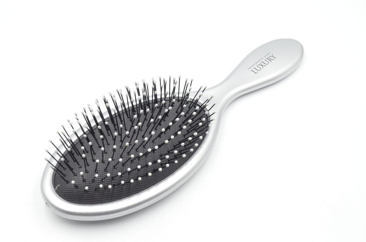 Щетка массажная для волос Beauty Luxury HB-08-10 Металлик сталь