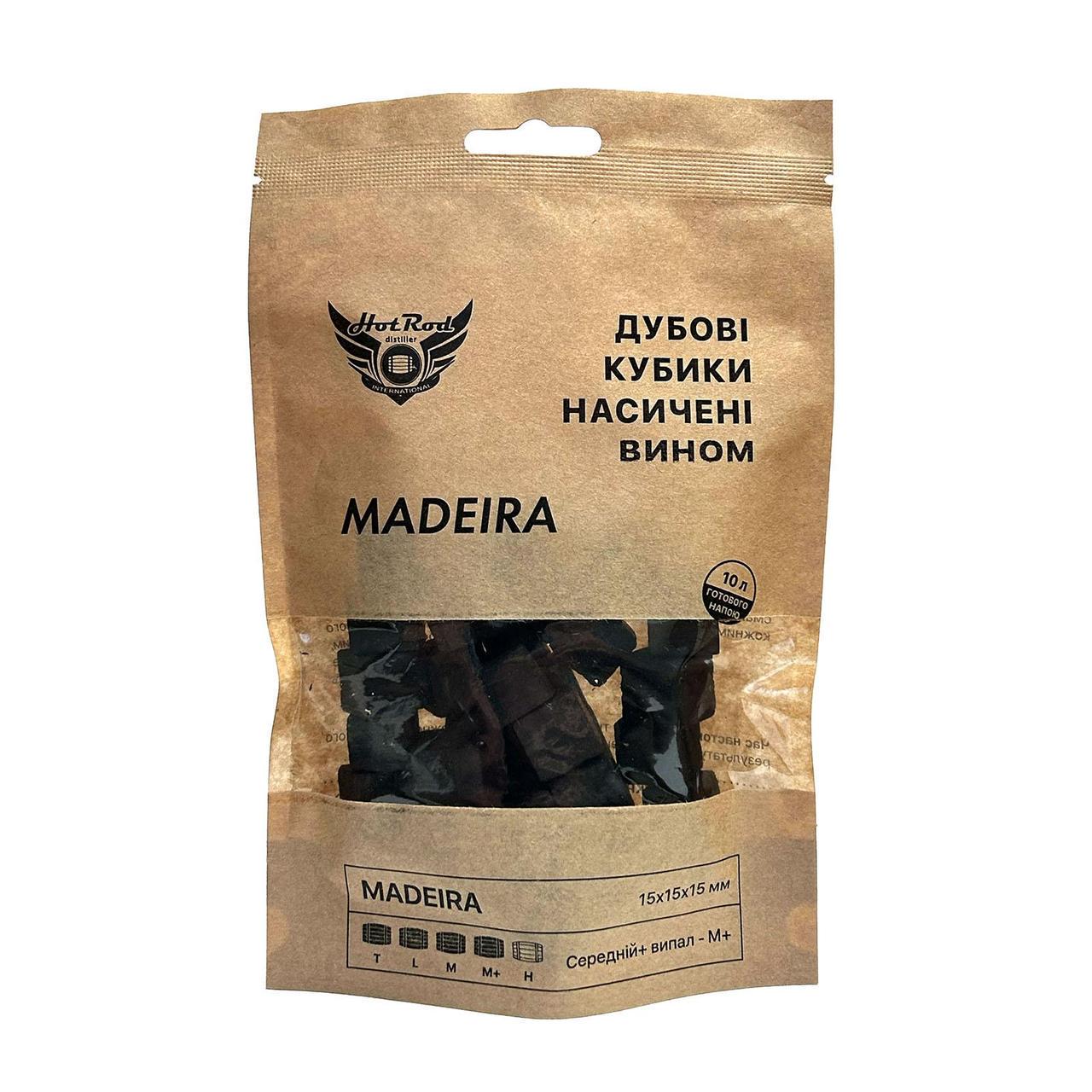 Кубики дубовые Hot Rod M+ насыщенные вином Мадера на 10 л