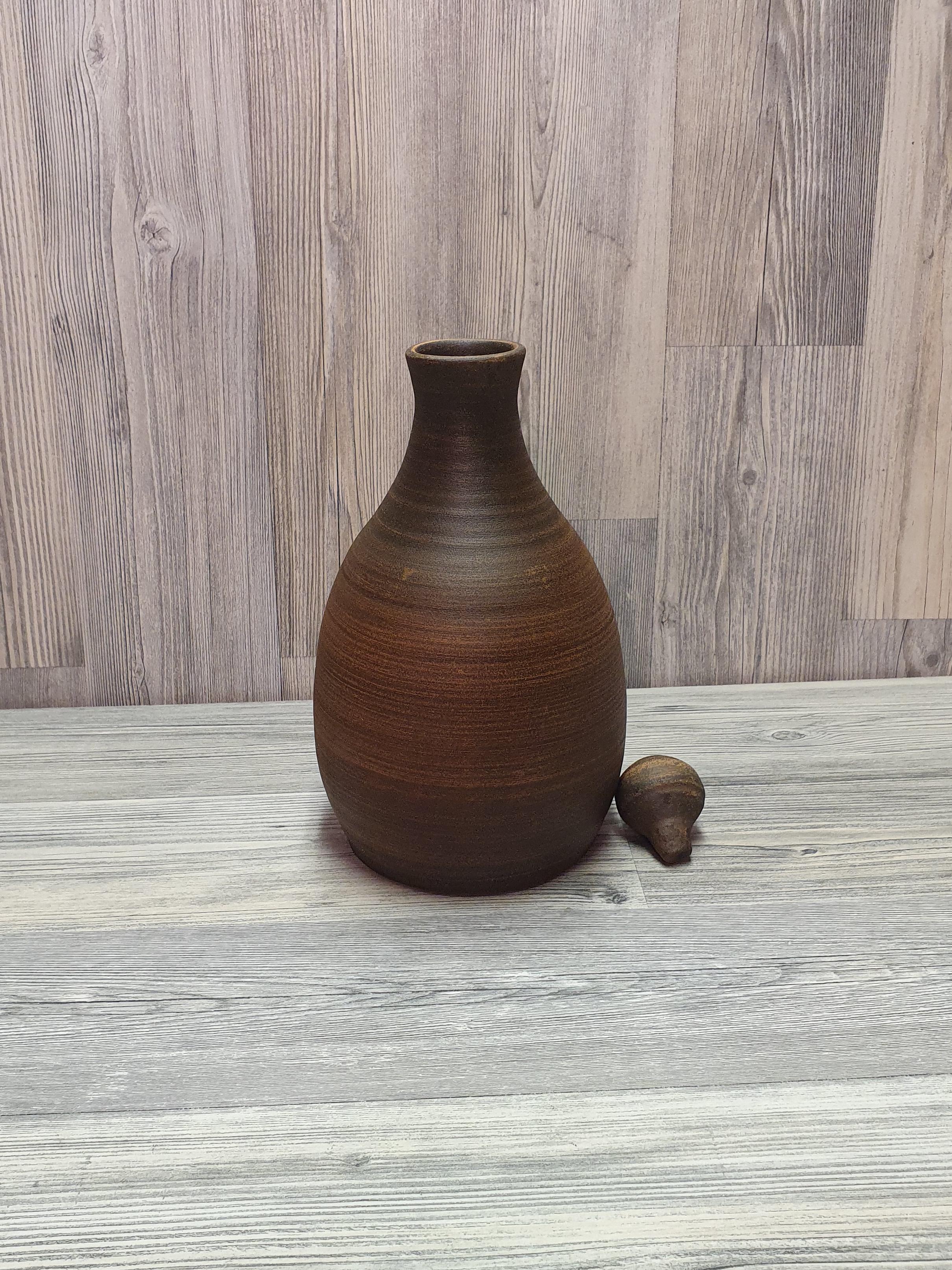 Штоф из красной глины (5141) - фото 6