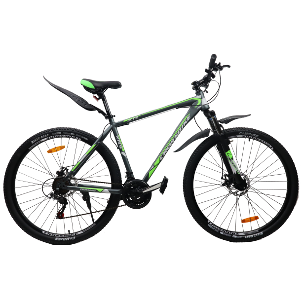 Велосипед гірський Cross Racer MTB 27,5" 19" 175 см 2022 Сірий/Синій (1650016810)