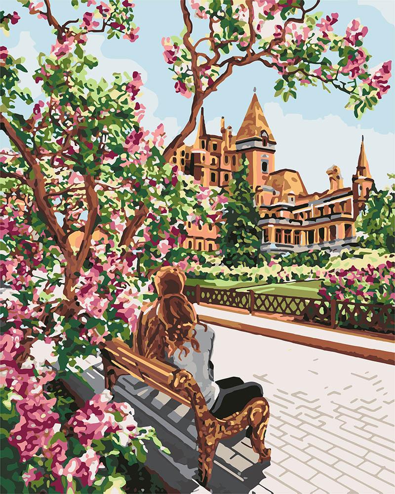 Картина по номерам Идейка "Свидание на алейке" 40х50 см (KH4717)