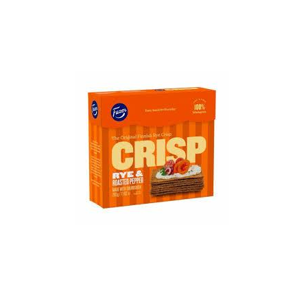 Сухарики Fazer Crisp Rye & Roasted Pepper житні зі спеціями 200 г