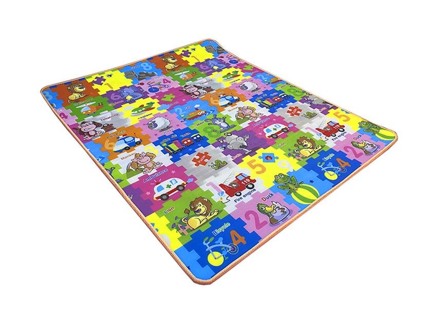 Развивающий коврик детский двусторонний Пазлы Н18012/Динозавры Н46 150x180x1 см (2124650243)