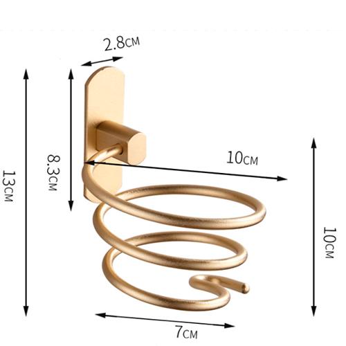 Держатель для фена Dryer Holder алюминиевый Золотой (1446-1) - фото 3