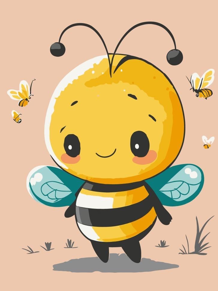 Картина по номерам ART CRAFT Маленькая пчелка 30x40 см (15587-AC)