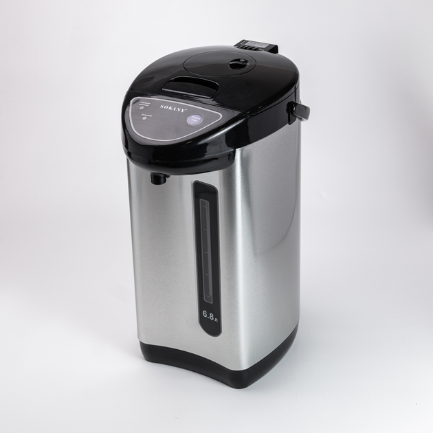 Термопот Sokany SK-09028 електричний термос-чайник 1600 Вт 6,8 л Хромований (6-18-flSK-09028) Термопот Sokany SK-09028 електричний термос-чайник 1600 Вт 6,8 л Хромований (6-18-flSK-09028)