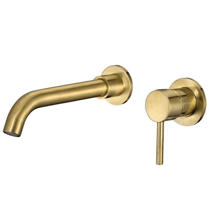 Смеситель Valaz Guadiana Dorado Cepillado скрытого монтажа Золотой матовый (GD001-DC)