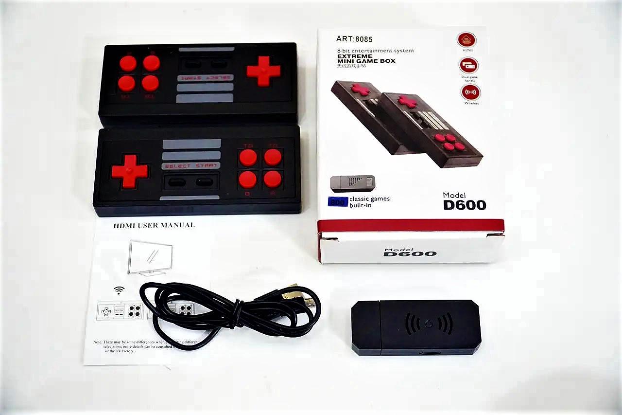 Ігрова приставка 8-BIT D600 HDMI з бездротовими джойстиками 600 вбудованих ігор (10261286) - фото 11