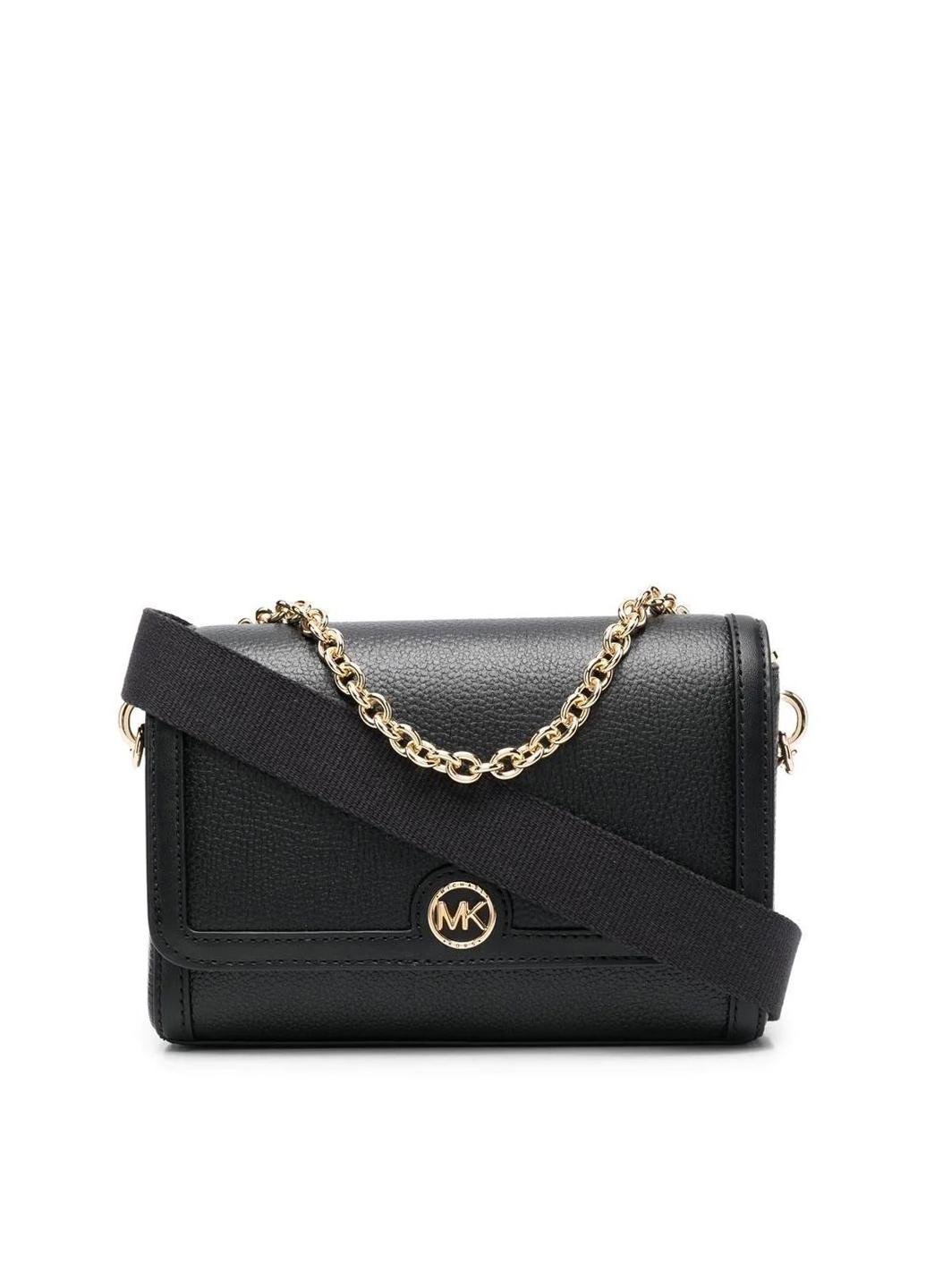 Сумка кросс боди женская кожанная Michael Kors SM CNV CHN PCHTE XBODY 32T2G7FC5L001 Черный