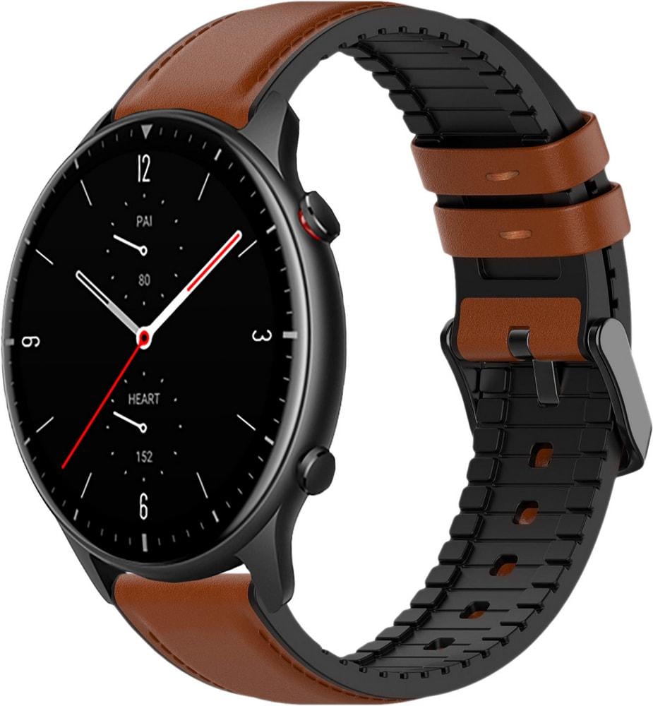 Ремешок кожаный Tamyx для Amazfit GTR 2e Brown (31623-30)