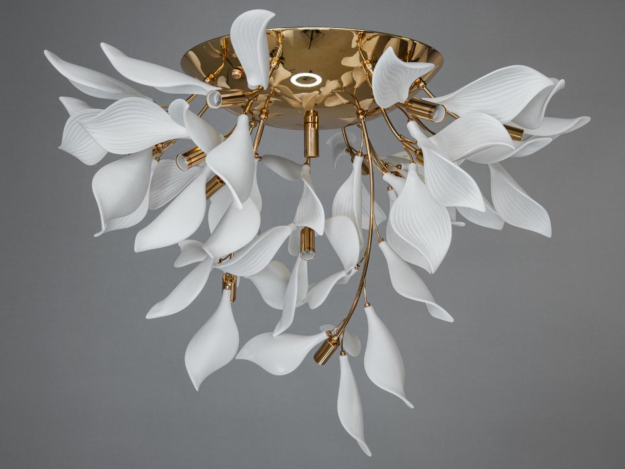 Люстра EcoLed Loft на 16 ламп 7172-16C GD Золотой