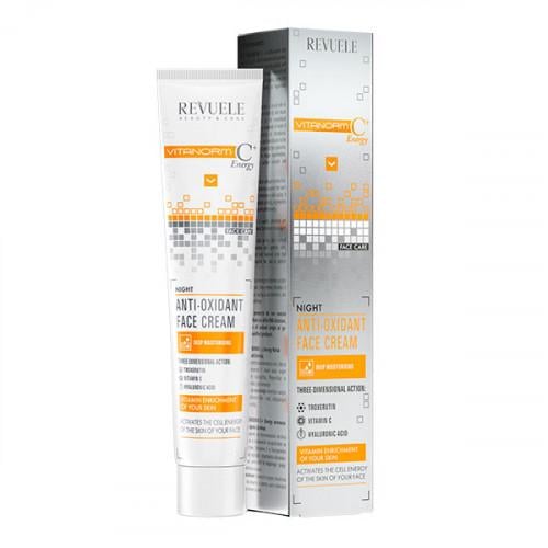 Нічний крем для обличчя з антиоксидантами Revuele Vitanorm C+ Energy 50 мл