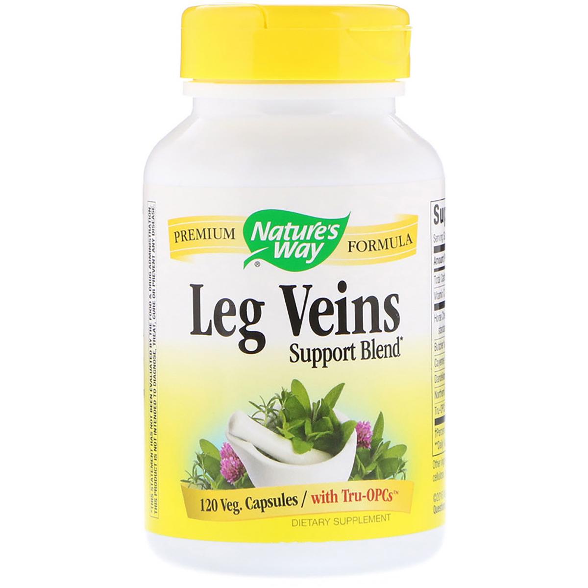 Поддержка Вен Nature's Way Leg Veins Support Blend 120 Капсул (NWY15335)