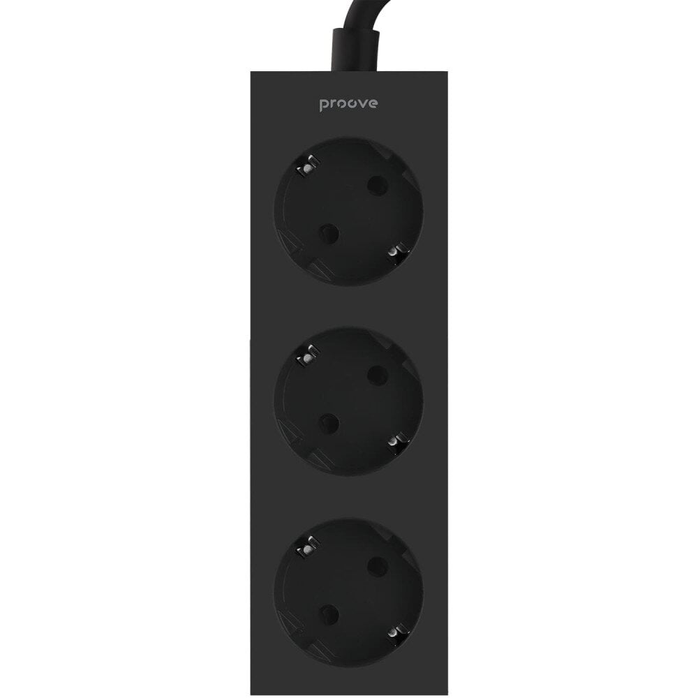 Подовжувач Proove Magnet Strip 3xAC 1,6 м Чорний (TTKABPRV005BK) Подовжувач Proove Magnet Strip 3xAC 1,6 м Чорний (TTKABPRV005BK)