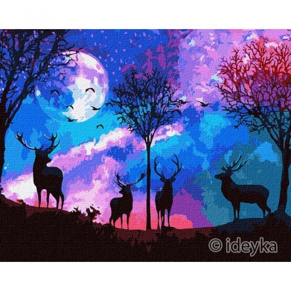 Картина по номерам Идейка Сказочный лес 40х50 см в термопакете (КНО5027-mt)