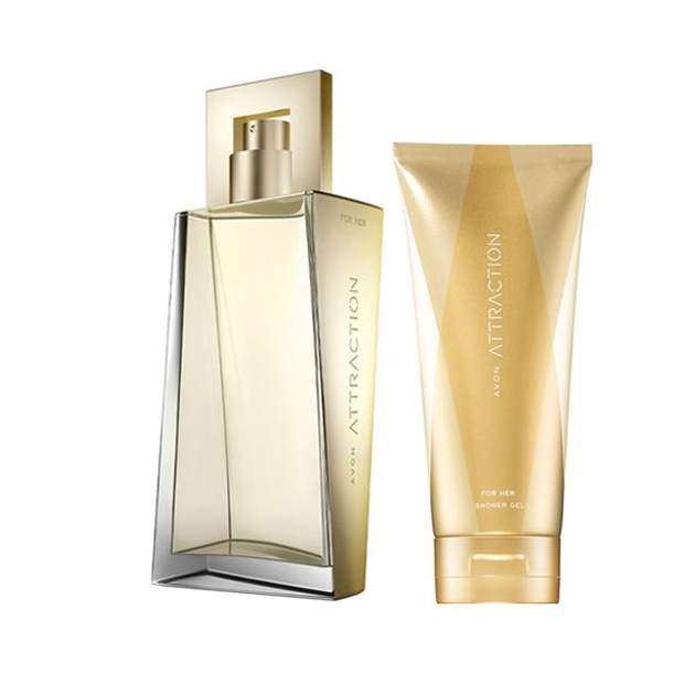 Набор женский парфюмированный Avon Attraction 2в1 50/125 мл (AV10580)