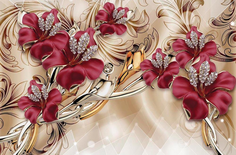 Фотообои Artside Цветы на стене 36814d