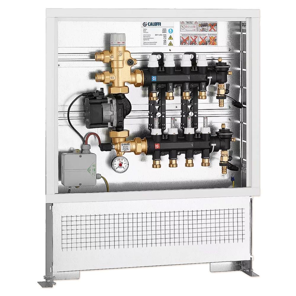 Колектор для теплого пола Caleffi 3/4"x3/4" 10 выходов, с насосом (1825L1)
