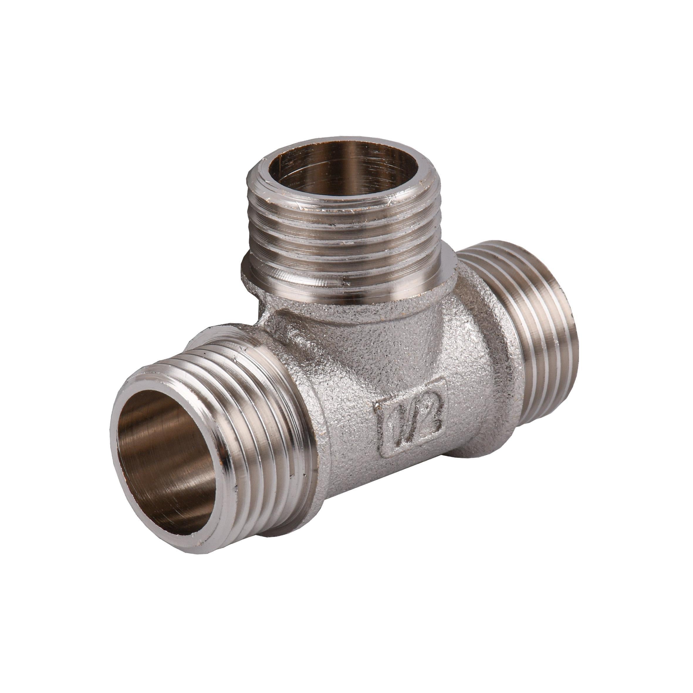 Тройник никелированный Optimum 1/2" ЗЗЗ NT332S (000030809) Тройник никелированный Optimum 1/2" ЗЗЗ NT332S (000030809)