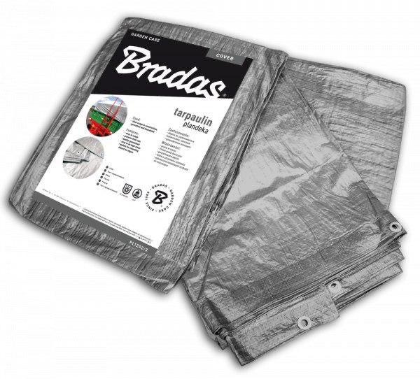 Тент посилений Bradas 120 г/м2 10х12 м Silver (PL12010/12)