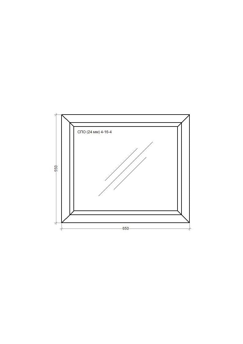 Окно металлопластиковое WDS MiroPlast глухое 650х550 мм - фото 2 Окно металлопластиковое WDS MiroPlast глухое 650х550 мм - фото 2
