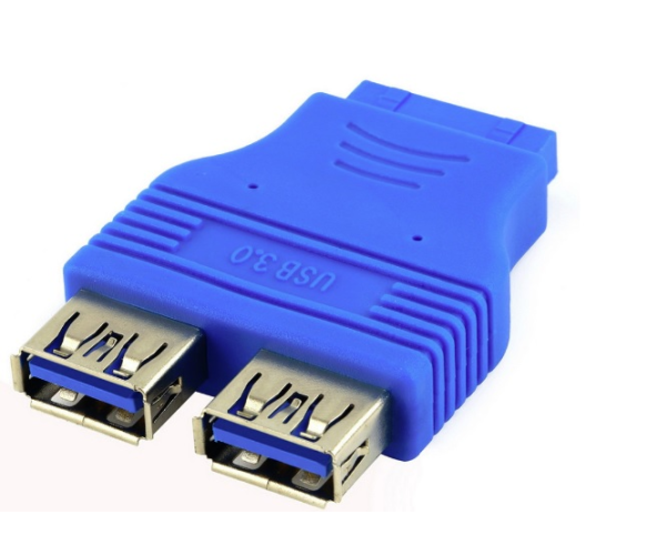 Переходник для материнской платы VOLTRONIC 20 pin - 2хUSB 3.0 Blue (26449205)