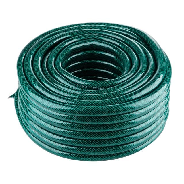 Шланг для поливу Intertool GE-4045 тришаровий 3/4" 30 м армований PVC Зелений (122597)