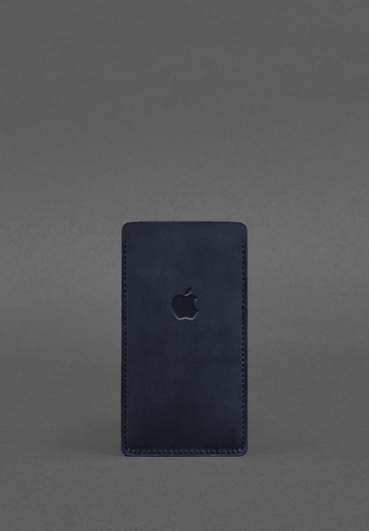 Кожаный чехол для iPhone 13 Синий Crazy Horse (A-027655) Кожаный чехол для iPhone 13 Синий Crazy Horse (A-027655)