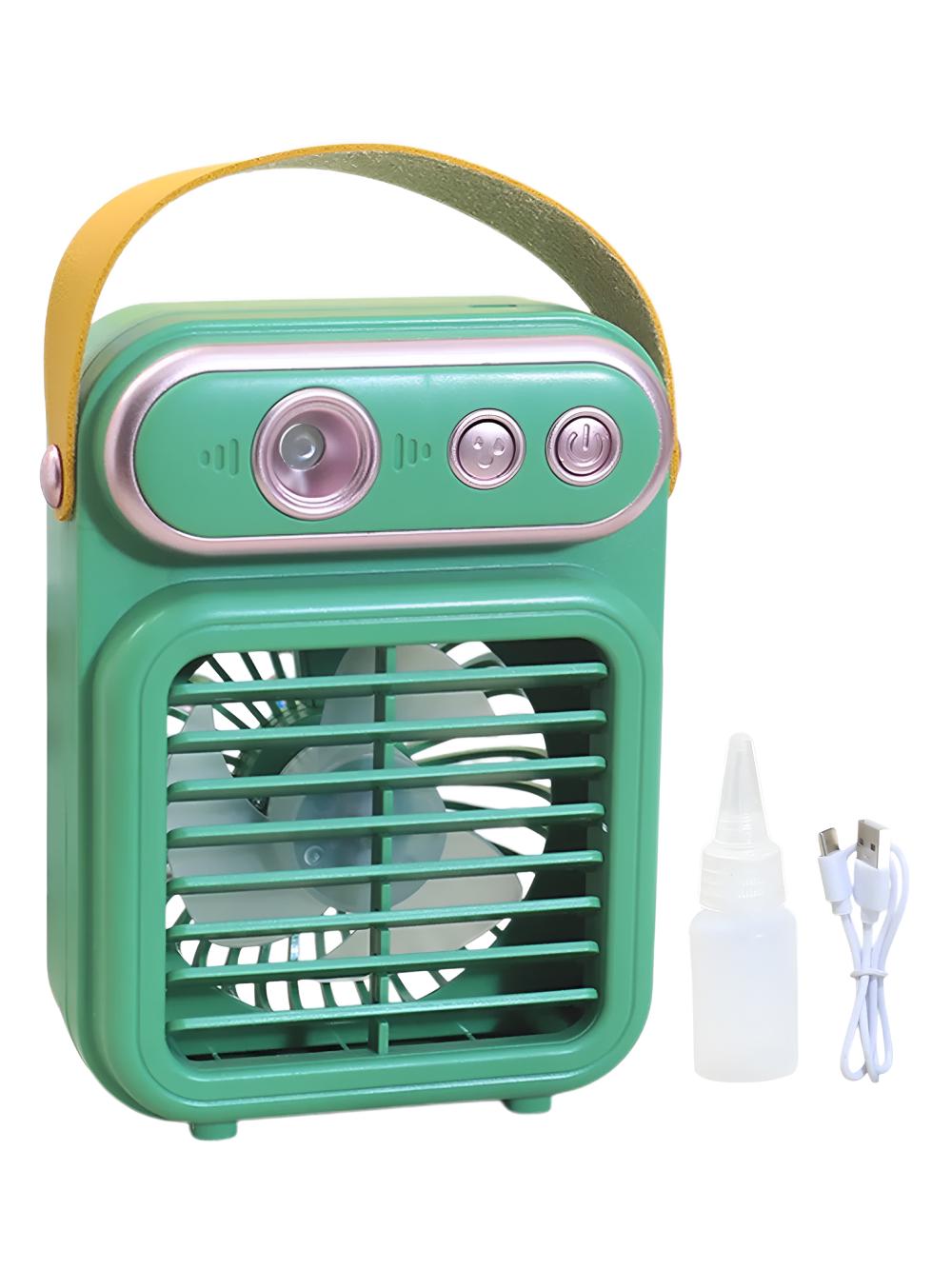 Кондиціонер бездротовий міні настільний портативний JoyPro Spray Fan з акумулятором та зарядкою type-c 3в1 Зелений (83b65912) Кондиціонер бездротовий міні настільний портативний JoyPro Spray Fan з акумулятором та зарядкою type-c 3в1 Зелений (83b65912)