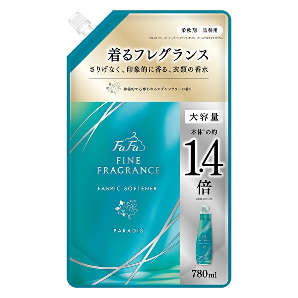 Кондиціонер-ополіскувач для білизни FaFa Fine Fragrance Paradis з антистатичним ефектом 780 мл (672762)