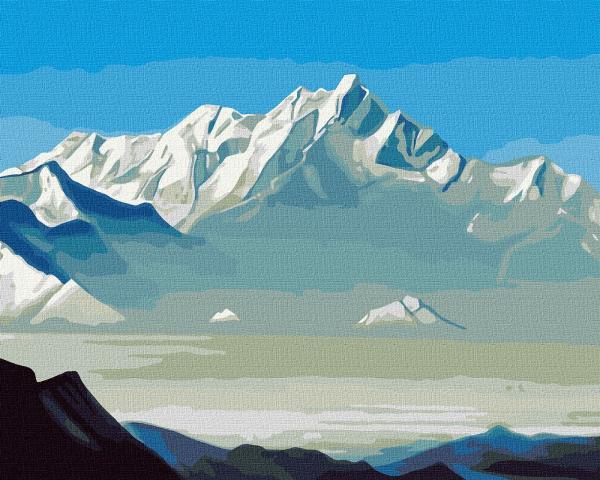 Картина по номерам Идейка Города Люди Гора пяти сокровищ Николай Рерих 40х50 см в термопакете (КНО2866-mt)