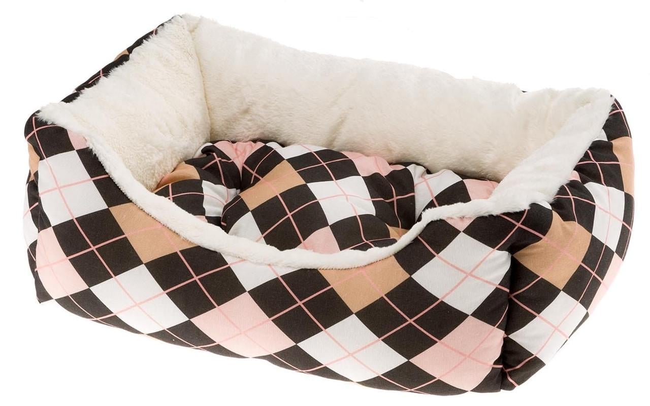 Лежак для собак и кошек Ferplast Coccolo F 50 55х45х20 см Белый/Черный/Бежевый (82262998)