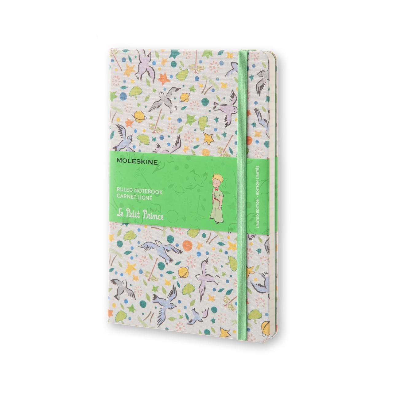Блокнот Moleskine Limited Le Petit Prince средний 240 страниц белый в линейку в тканевой обложке 13х21 см (8051272895414)