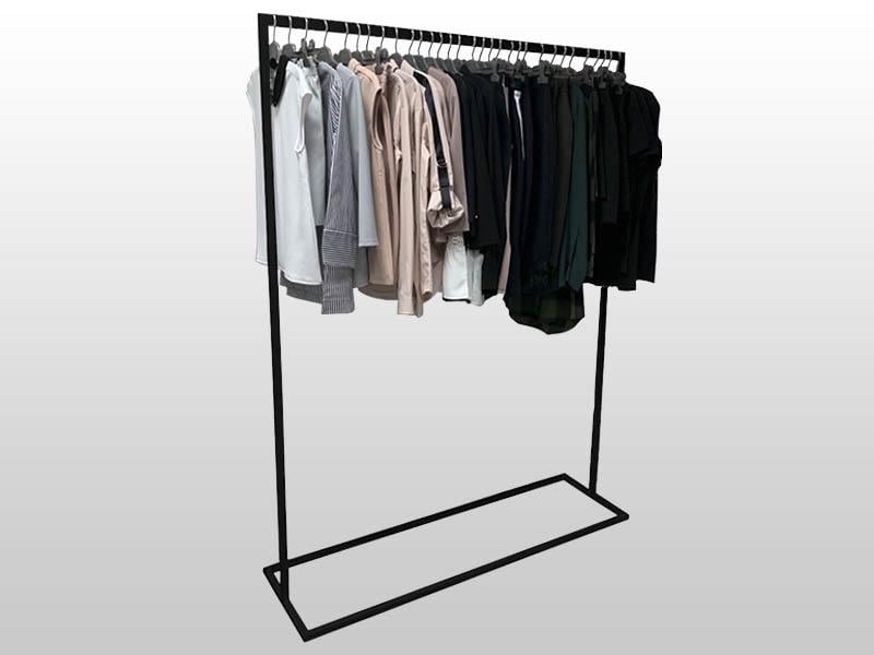 Вешалка для одежды металлическая Kompred OL085/4 1300x400x1700 мм Black (1765369077)