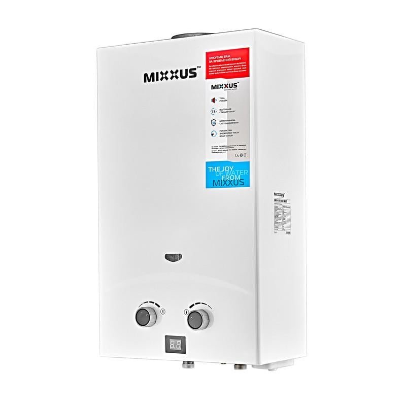 Газова колонка MIXXUS GWH-0110 BASIC димохідна 10 л/хв Білий (WH0022) - фото 7
