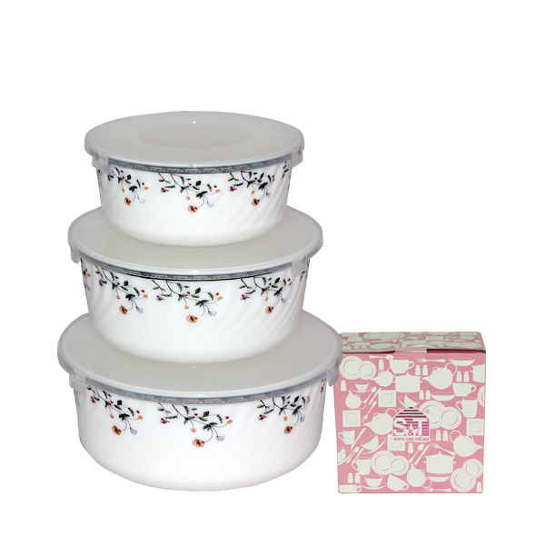 Набор салатников с крышкой SNT Мильфлер (MSN-30053-15023)