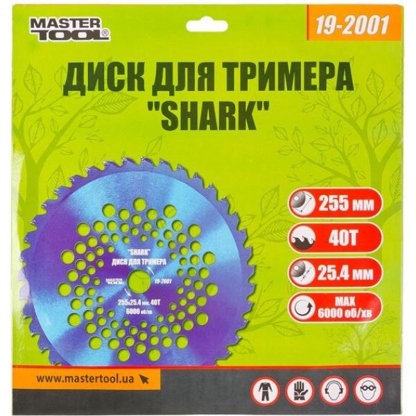 Диск для триммера Mastertool SHARK 255х25.4 мм 40Т с победитовой напайкой (19-2001) - фото 2