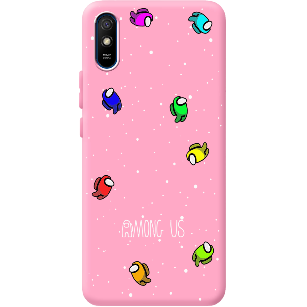 Чехол BoxFace Xiaomi Redmi 9A Among Us Invisible Розовый силикон (40304-bk76-41931)