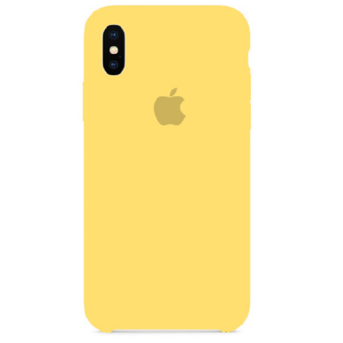 Чехол SIlicone Case для iPhone XS Max Protective Matte Canary Yellow