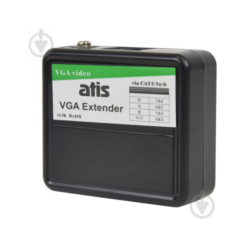 Пассивный приемник-передатчик ATIS VGA Extender по RJ45 до 60 м - фото 2