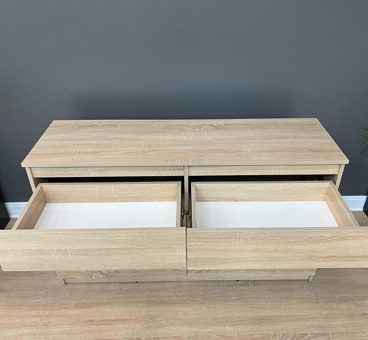 Комод Kvatro 130 на 6 шухляд 1300х750х400 мм Дуб сонома світлий - фото 8 Комод Kvatro 130 на 6 шухляд 1300х750х400 мм Дуб сонома світлий - фото 8